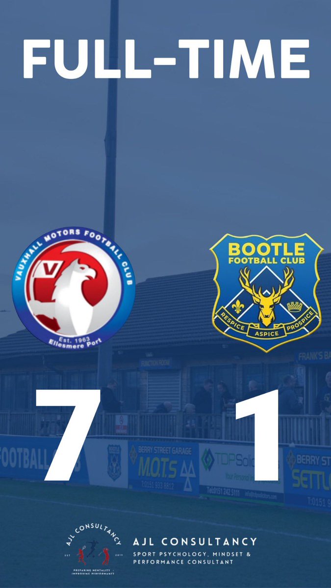 Full time in Ellesmere Port.

⚪️⚫️7-1🔵🟡

#UpTheBucks