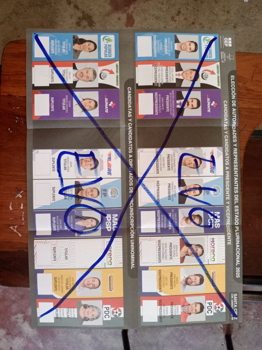 JefeTribal's tweet photo. 🇧🇴 ¡Listo! #VotoNulo 👊 https://t.co/T6MxP6hvG1