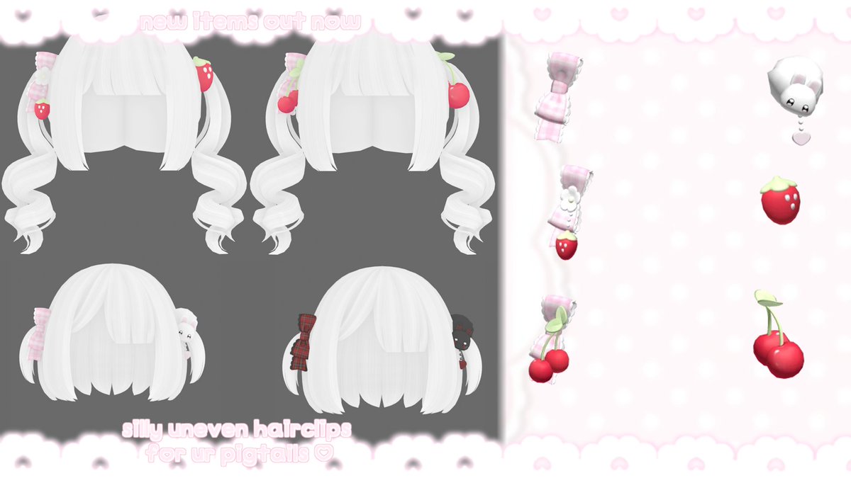 mewnesss's tweet image. hihi just released some new little items ♡ 

shop pawhprint      

· · · ———— ୨୧ ———— · · ·    #robloxugc #robloxart #robloxdesign #robloxdev #robloxshowcase #robloxdesigner #ugcconcept