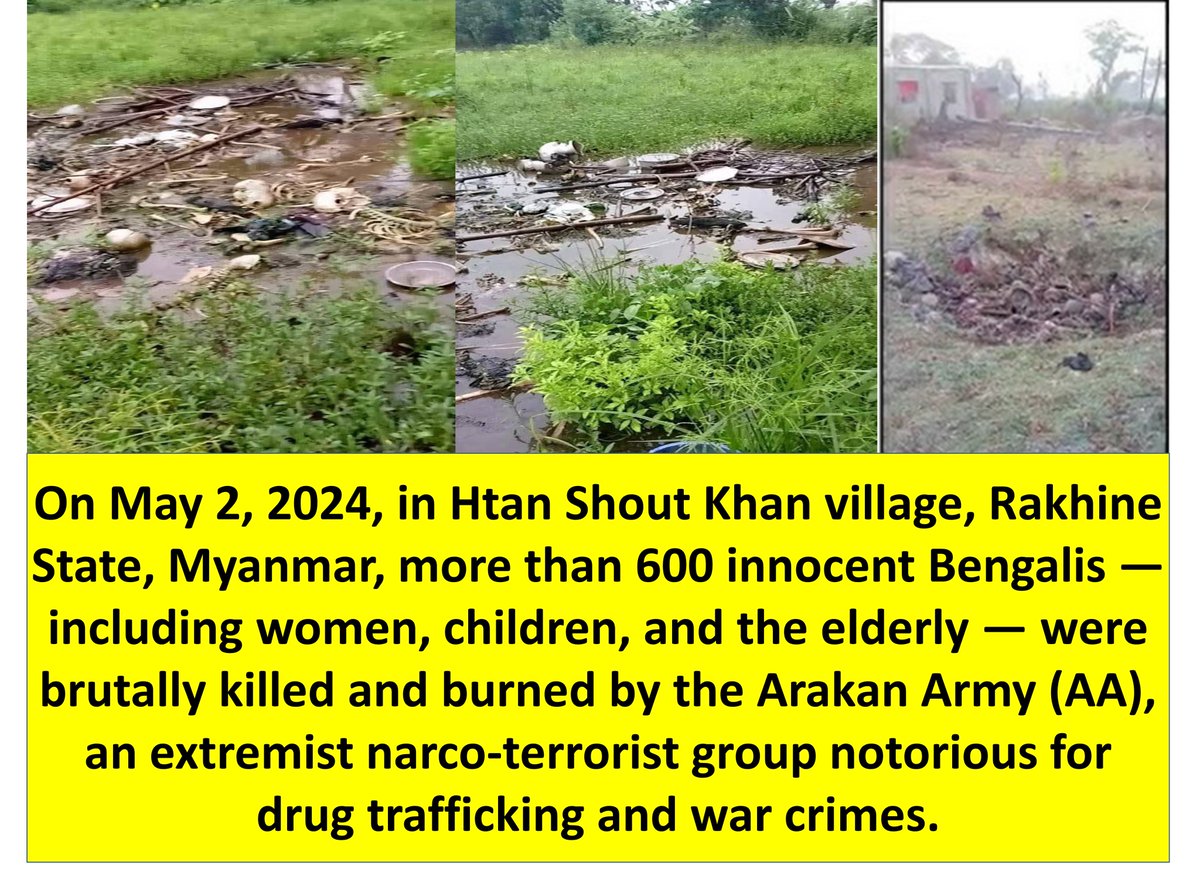 Views of Myanmar (@viewsofmm22) on Twitter photo #AA terrorist insurgents in #Myanmar committed genocide against the local Bengalis. Even more obvious evidence is that many women and children were among the mass deaths. #MyanmarFactCheck <a href="/UNGeneva/">United Nations Geneva</a> <a href="/UNOCHA/">UN Humanitarian</a> <a href="/UN/">United Nations</a> <a href="/AJEnglish/">Al Jazeera English</a> <a href="/RapporteurUn/">UN Special Rapporteur Tom Andrews</a> <a href="/volker_turk/">Volker Türk</a> <a href="/antonioguterres/">António Guterres</a> <a href="/UNICEF/">UNICEF</a> #AA terrorist insurgents in #Myanmar committed genocide against the local Bengalis. Even more obvious evidence is that many women and children were among the mass deaths. #MyanmarFactCheck <a href="/UNGeneva/">United Nations Geneva</a> <a href="/UNOCHA/">UN Humanitarian</a> <a href="/UN/">United Nations</a> <a href="/AJEnglish/">Al Jazeera English</a> <a href="/RapporteurUn/">UN Special Rapporteur Tom Andrews</a> <a href="/volker_turk/">Volker Türk</a> <a href="/antonioguterres/">António Guterres</a> <a href="/UNICEF/">UNICEF</a>