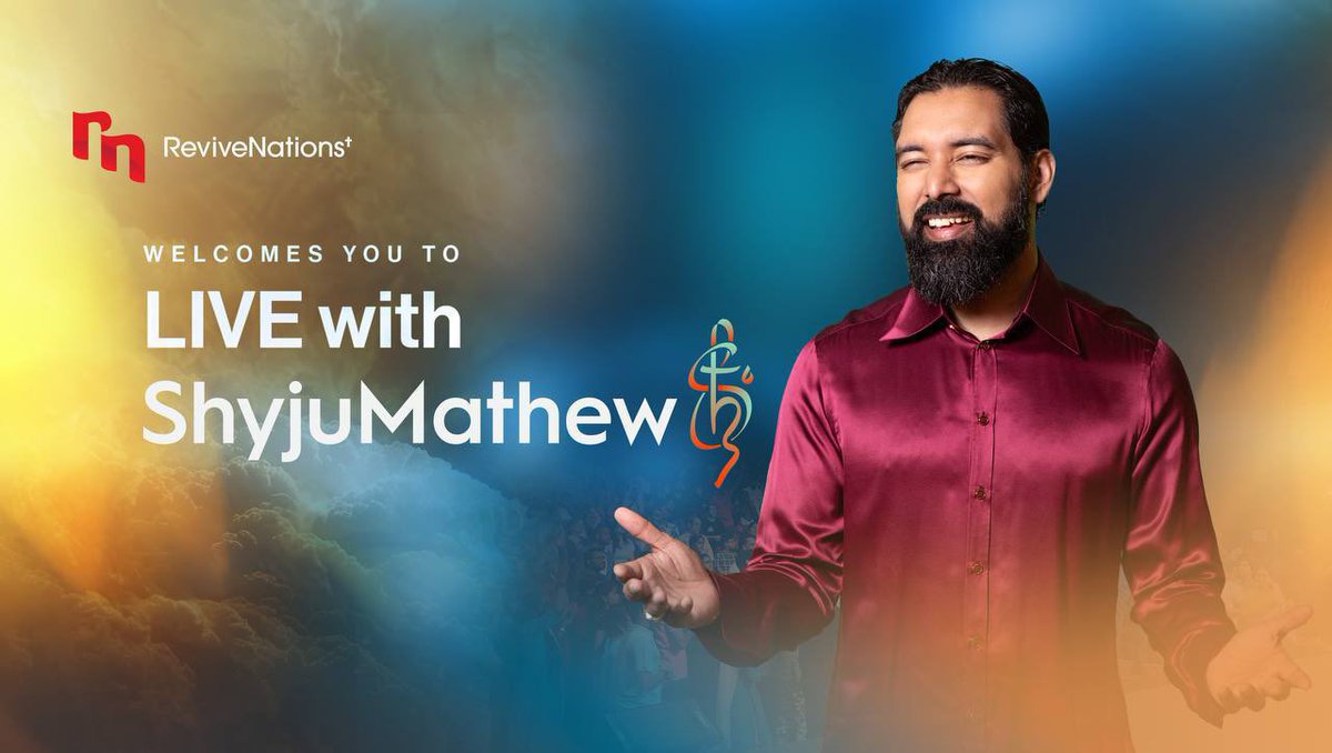 We are LIVE on ZOOM 🔴 
Join our Sunday service with Prophet Shyju Mathew. Turn your cam on &amp; be ready to receive! Shalom family. Sign up on ReviveNations.TV to receive the Zoom link.