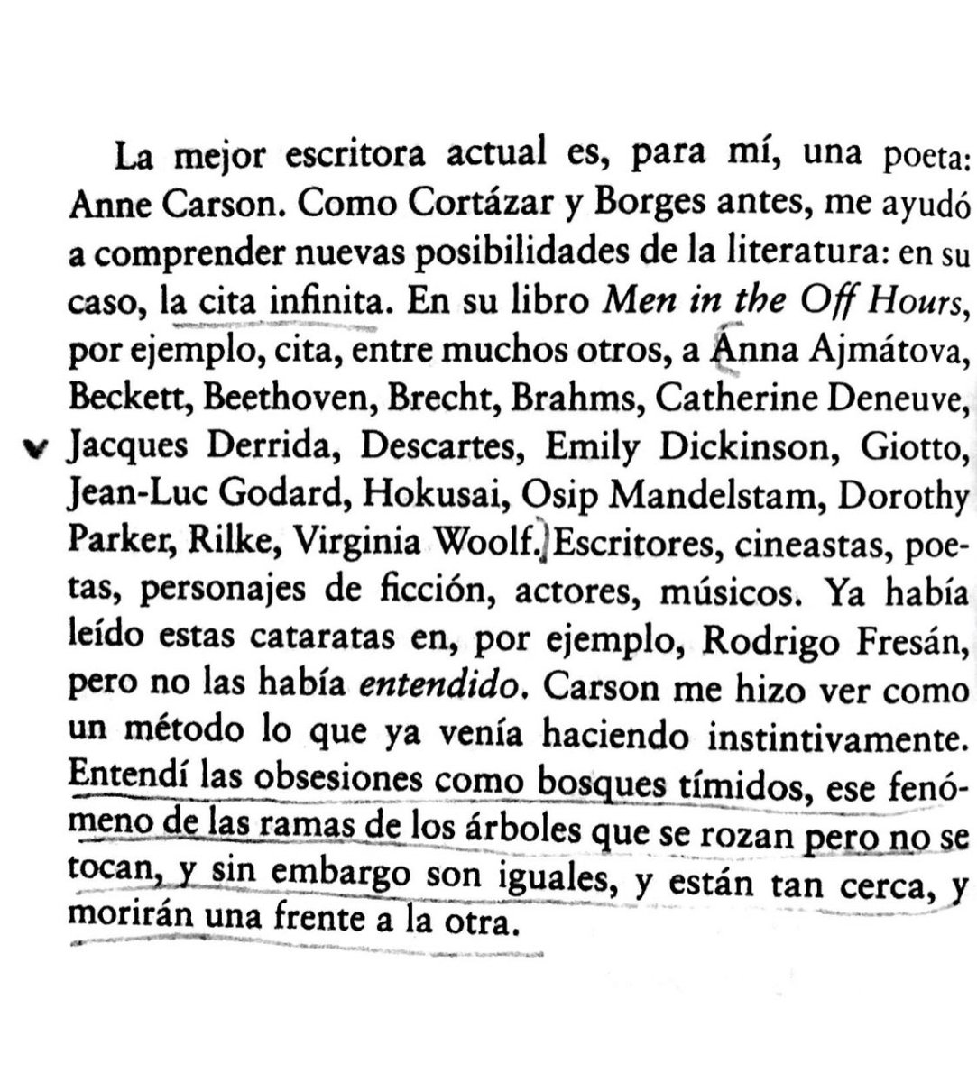 claritaam_'s tweet image. hermoso esto que escribe Mariana Enríquez sobre Anne Carson