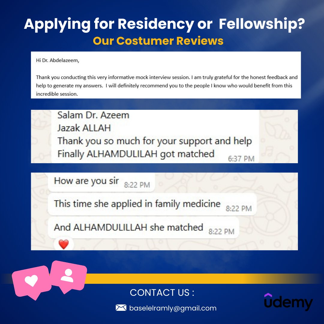 ✨ What our students are saying! ✨
👉 Ready to boost your confidence too? DM us to book your session!

Our Mastery Course:  udemy.com/course/unlock-…

Coupon 
FELLOWSHIPJULY25

#ResidencyInterview #MedicalCareer #IMGsupport