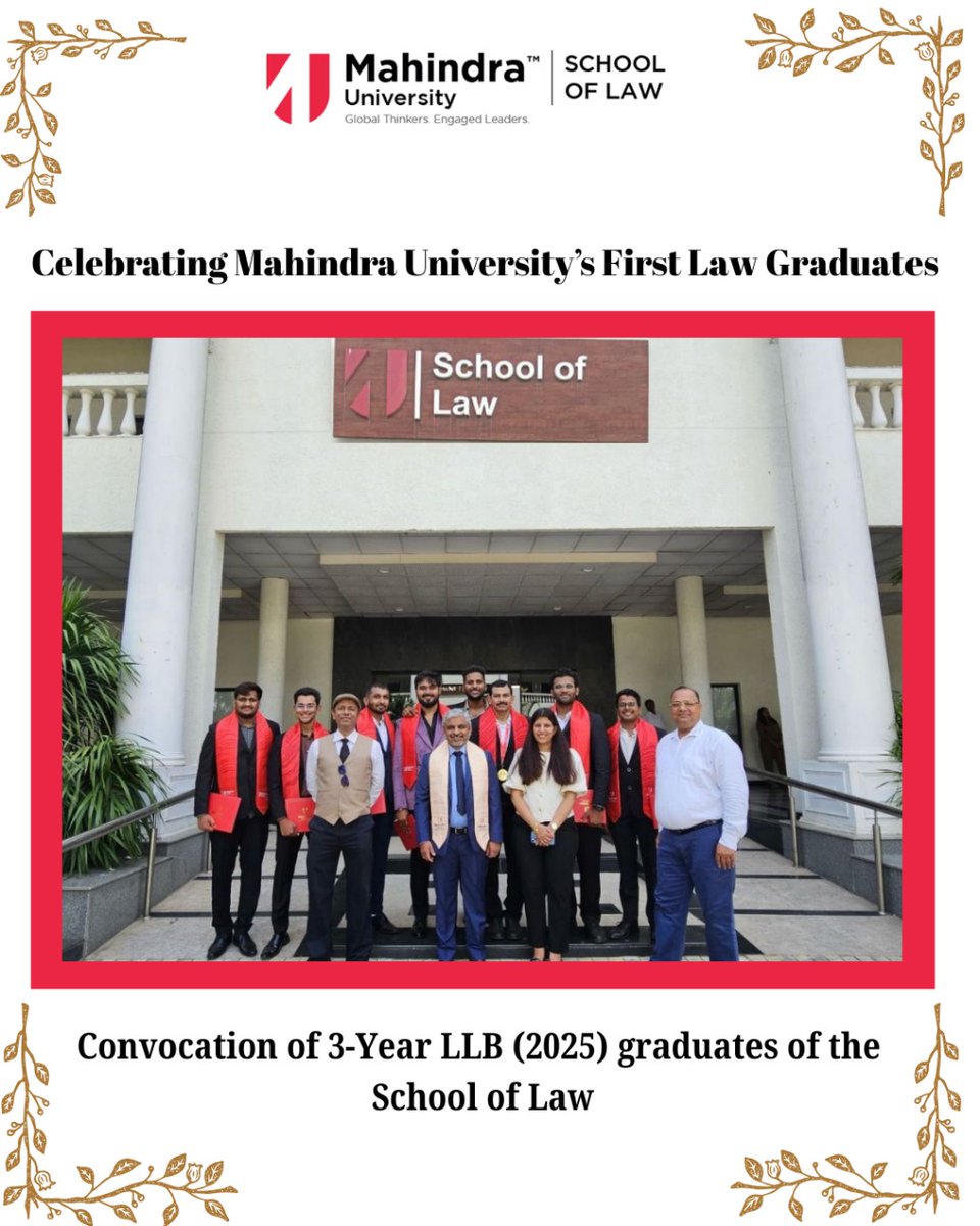 Mahindra University- School of Law tweet media