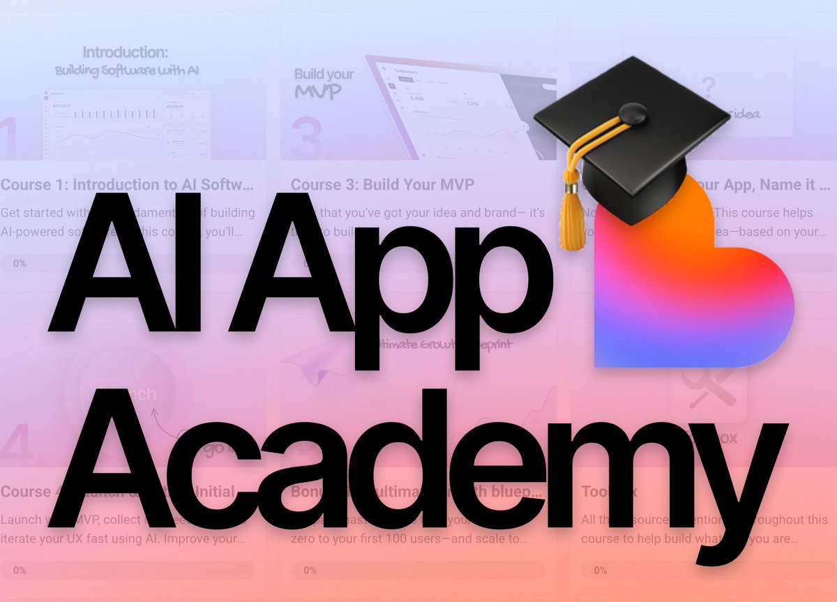 damienghader's tweet image. Big Giveaway!

3 lucky people will get free access for life.

Join 100+ people that are building world-class apps with AI.

Drop &quot;AI Academy&quot; below to enter — Winners will be DM&apos;d by midnight tomorrow!