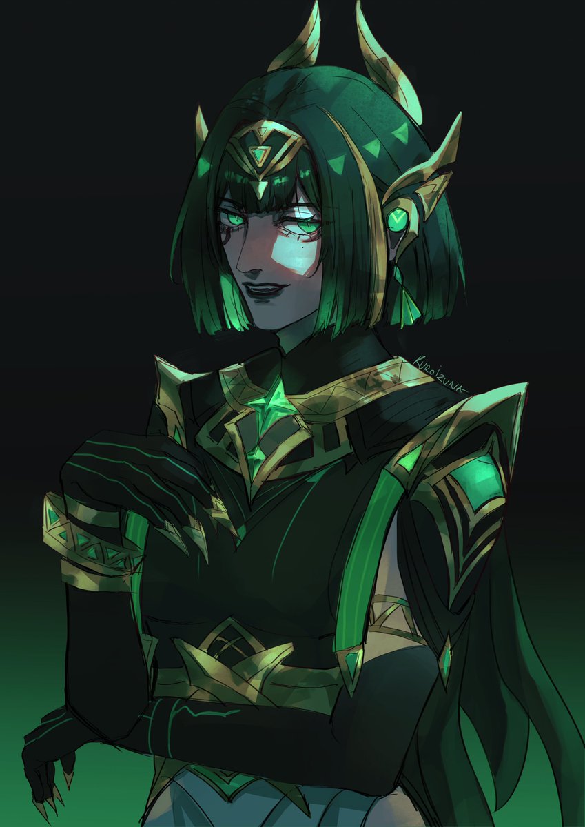 Nefer sketch I finally managed to color...
#genshin #nodkrai #nefer