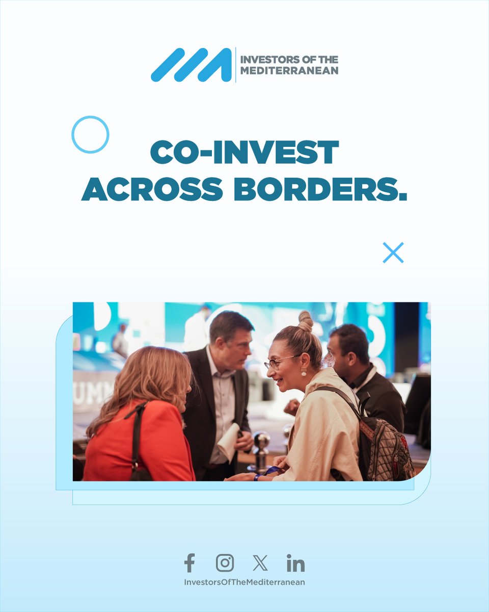 InvestorsMed's tweet photo. Top LPs, GPs, and Investors in One Room, Committed to Bridging Capital Across the Mediterranean and Driving Investments Toward Lasting Impact.
Join the Region’s Leading Capital Decision -Makers
September 26–28 | Cairo, Egypt https://t.co/pczW3fZSL6