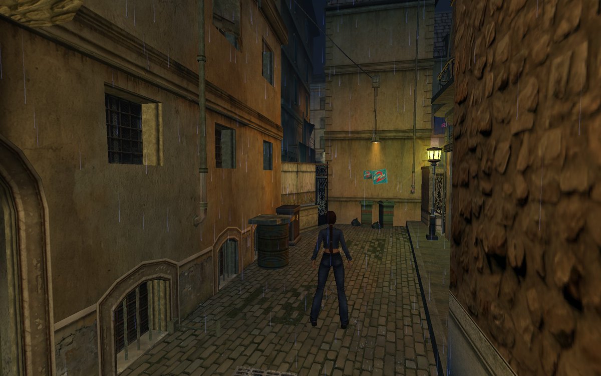 CoreDesign_com's tweet photo. I finally started my Tomb Raider VI Remastered playthrough and made it to Parisian Ghetto. So good so far! I missed playing this game. ❤️

It's amazing to wander in the restored beta section of the first level. I loved it! 🙏

A few screenshots... 1/5 https://t.co/4DkcCYHBQg