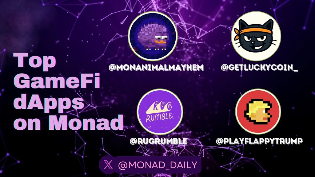 🟪 Top GameFi Protocols Taking Over Monad Testnet [How to Interact]

GameFi is already a $20B+ market, and with Monad’s speed &amp; scalability, it’s primed to capture a big slice of that pie. Lumiterra game recently showed up to the monad space, but here are some early movers you
