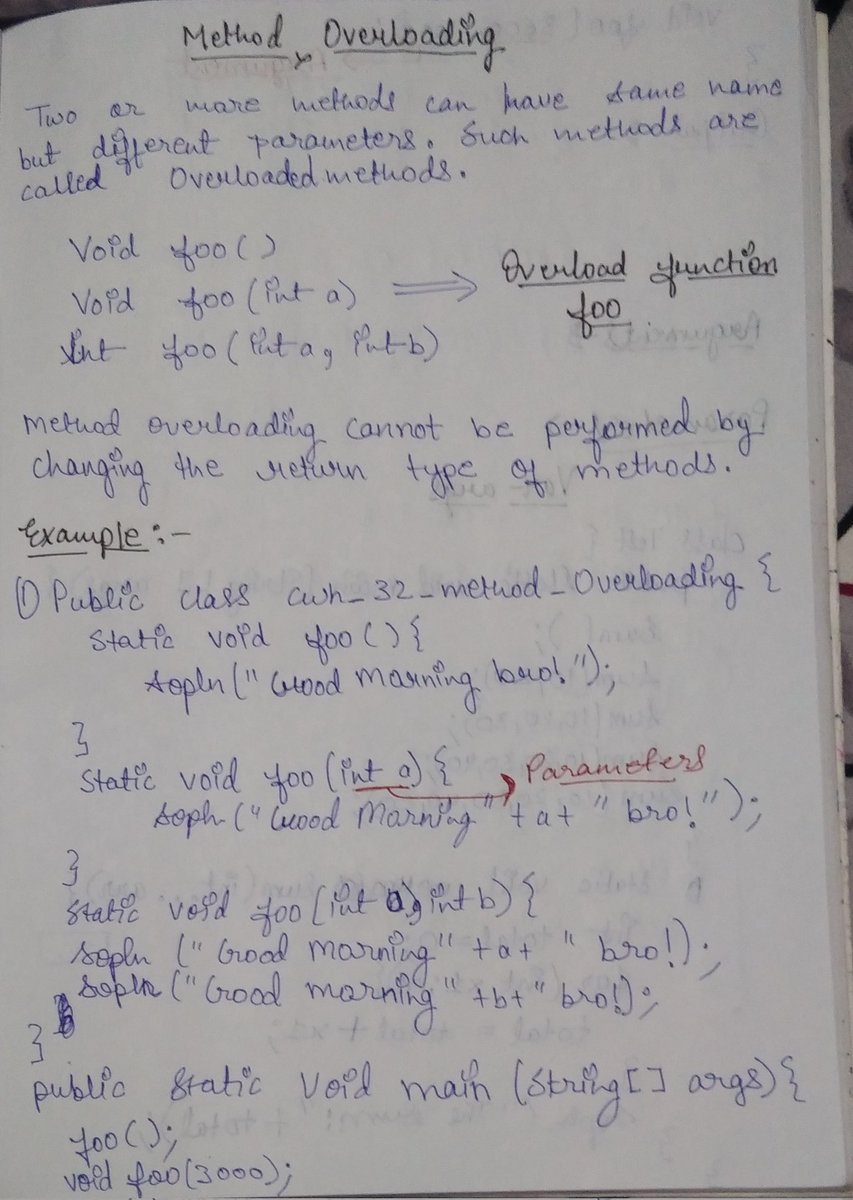 kush0410's tweet image. Day 10/15 – Java Challenge 💻
Learned about Method Overloading in Java.
Same method name, different parameters ➝ flexible & readable code.
Another step toward mastering OOP!
#Day10 #Java #MethodOverloading #15DayChallenge #LearningToCode
