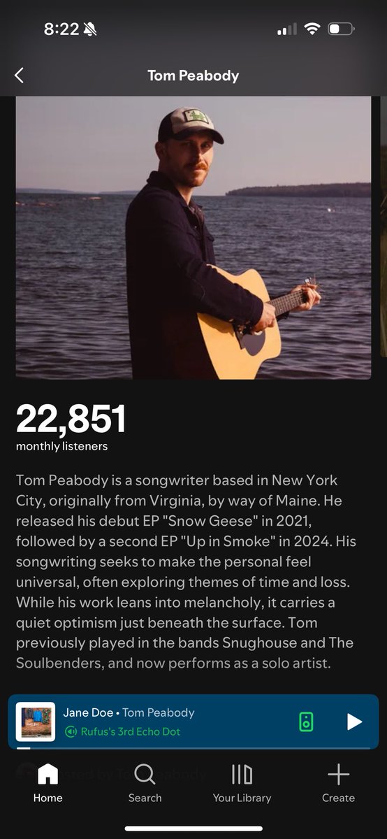 Rufus (@rufuspeabody) on Twitter photo New <a href="/JTDPeabody/">Tom Peabody</a> song “Jane Doe” dropped on Spotify yesterday. And it’s a happy song! If you haven’t checked out Tom’s music you are missing out. open.spotify.com/track/6MuRF7BC… New <a href="/JTDPeabody/">Tom Peabody</a> song “Jane Doe” dropped on Spotify yesterday. And it’s a happy song! If you haven’t checked out Tom’s music you are missing out. open.spotify.com/track/6MuRF7BC…