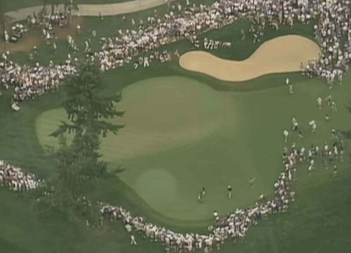 For those who have DM’d me asking how many people came out to watch the ‘96 US Am final…

Yeah, there were quite a few….