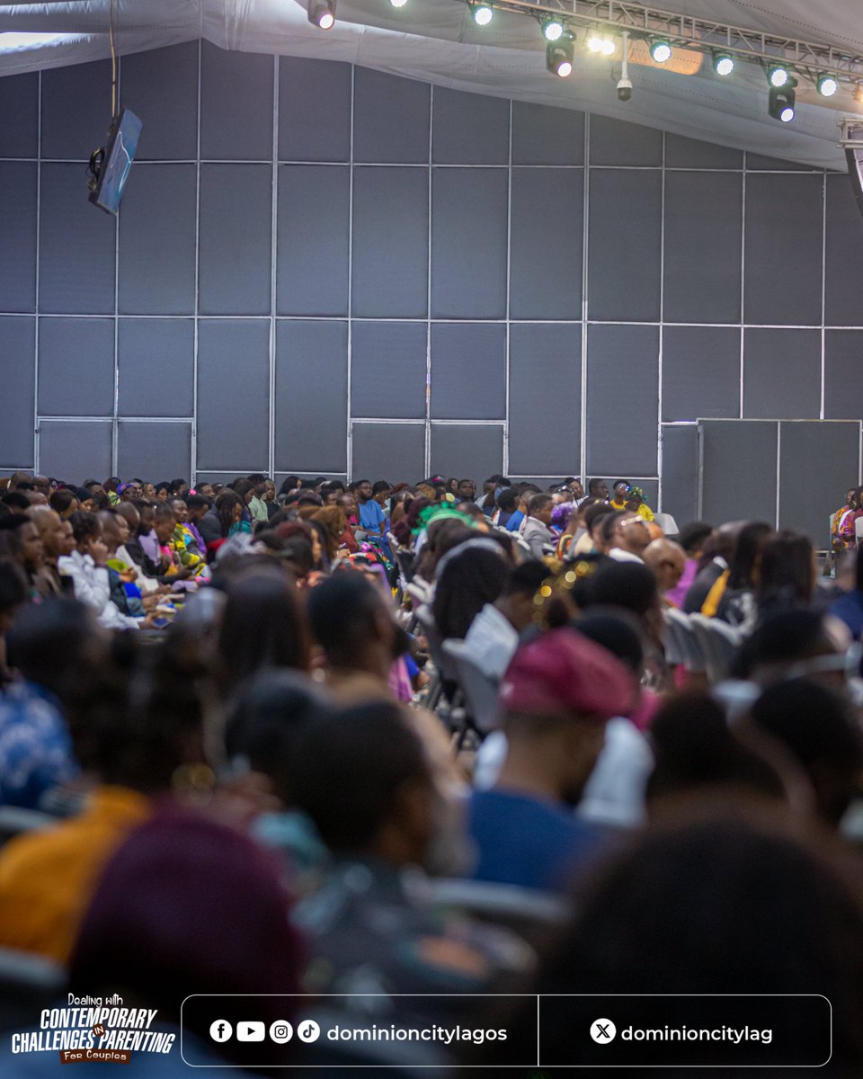 dominioncitylag's tweet photo. The couples were taught in todayโs service; 7 ways to secure the giant (children), principles and the different styles of Parenting.
#DominionCity #DCLagosHq #ThriveSeries #SundayService #Parenting https://t.co/2ay9v6anpo