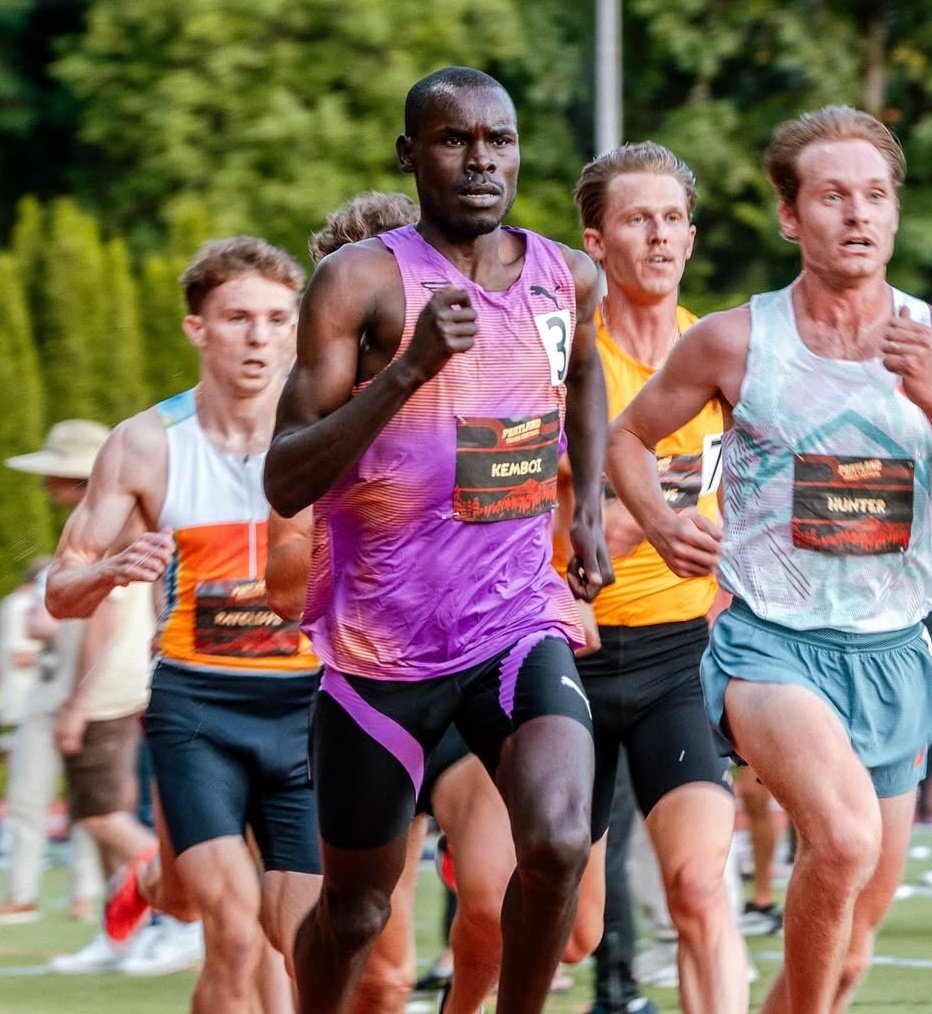 Huge congrats to <a href="/amon_kiprotich/">AMON K KEMBOI</a> on winning the Falmouth Road Race today, just missing the course record with his winning time of 31:12.

📸 Noble Boutin
