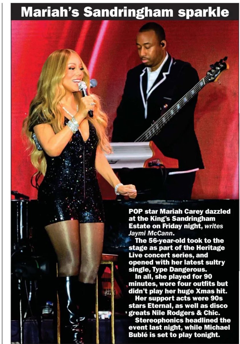 MCConnection's tweet photo. UK Press Tidbits: @MariahCarey appears in today's editions of the Sunday Express and Sunday Mirror newspapers.

Courtesy of Victoria Kenny https://t.co/J60FM0UMmw