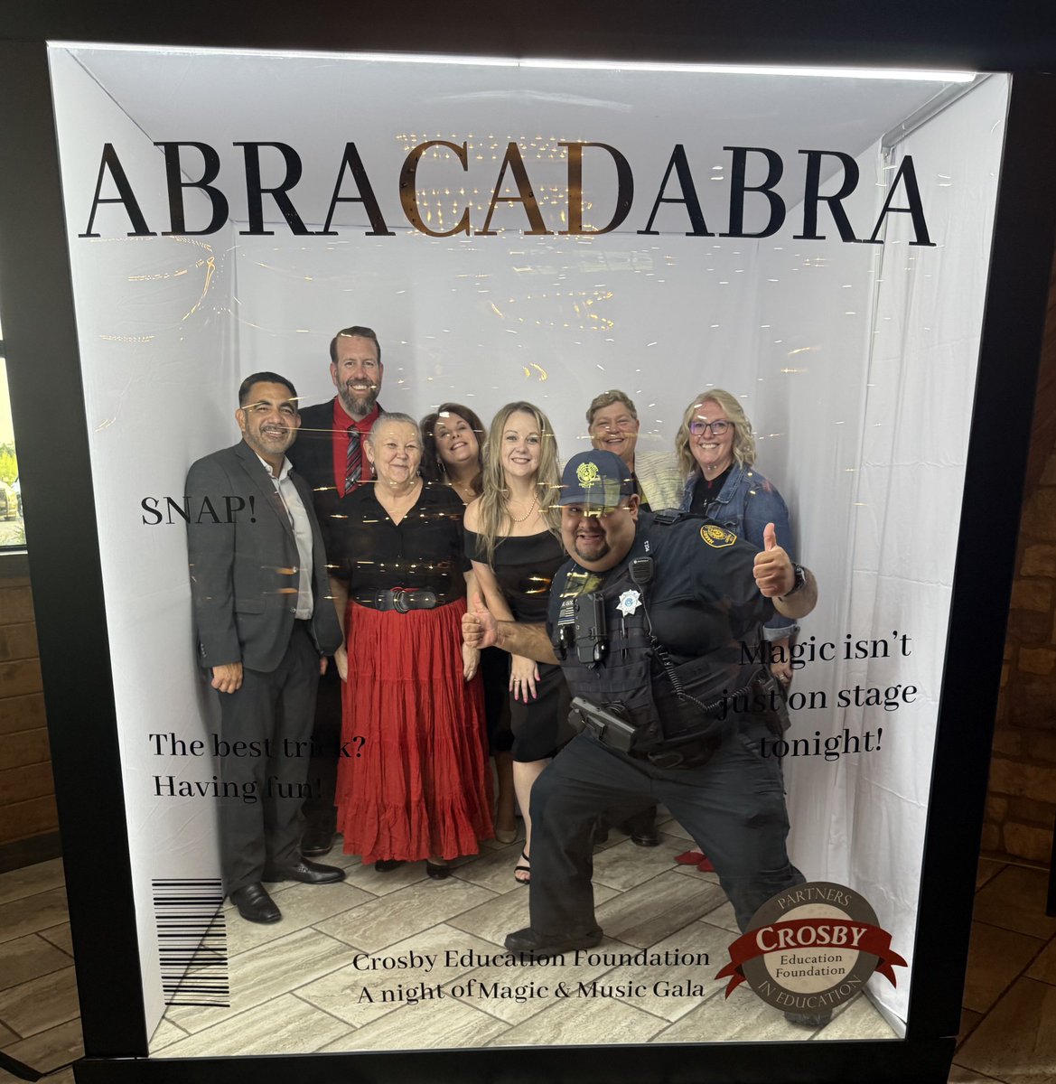 Fun night of magic at the Crosby Education Foundation Gala! #CMS #2025 🪄🎩🔮
