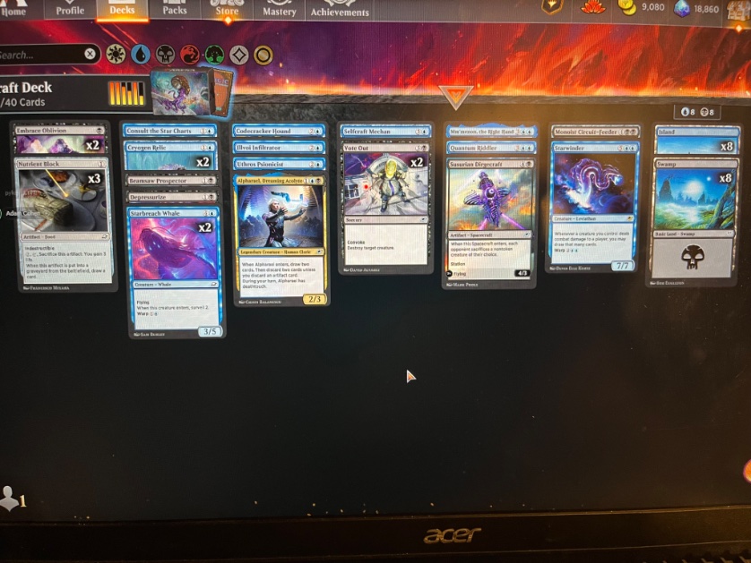 3-1ed the first draft, deck was incredible but the deck I lost to was also insane