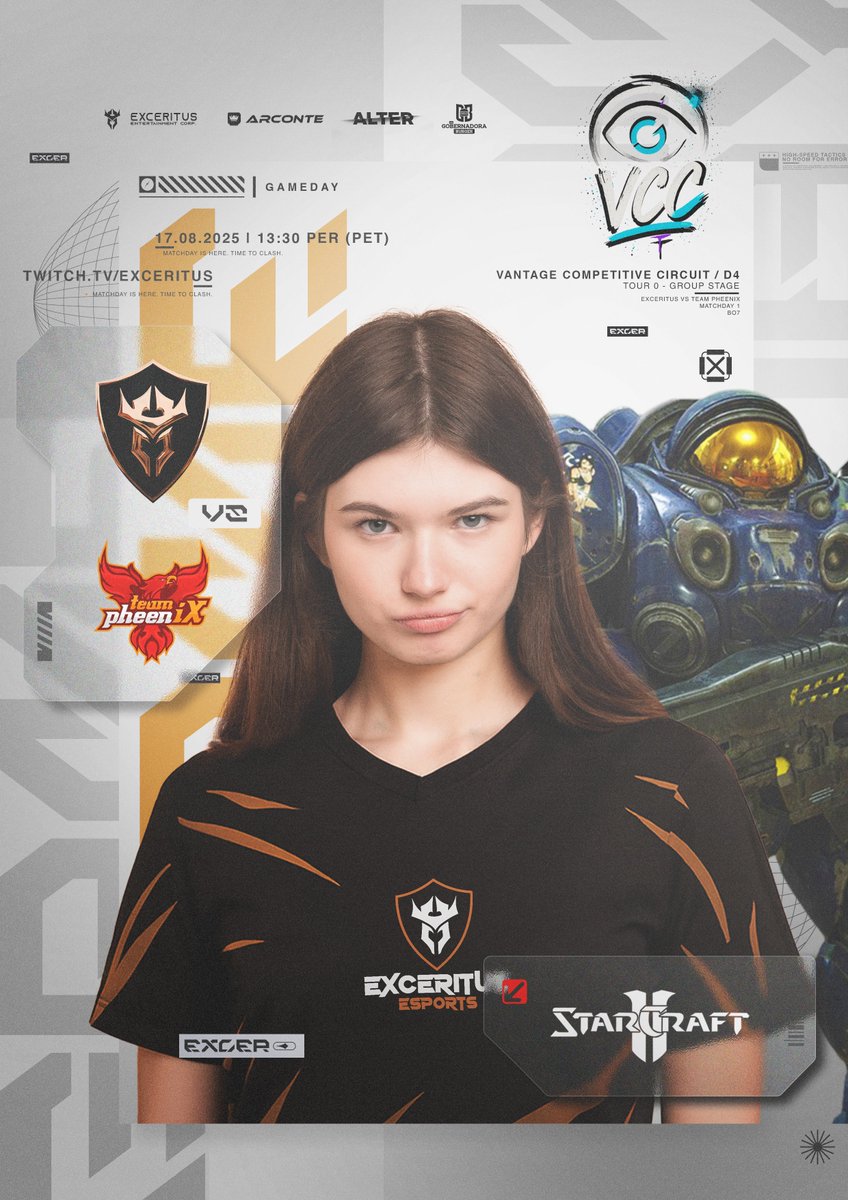 exceritus's tweet photo. ยกDebut, Gobernadores! ๐๐ฅ
Debut match, Governors! ๐๐ฅ
Nuestro camino comienza aquรญ
Our journey begins here
๐ฎ #StarCraft2
๐ VCC โ Tour 0 | Group Stage
๐
17.08.2025 | 13:30 PER (PET)
๐บ https://t.co/9Idi8IViKG
๐ #Exceritus #ExcerProtocol #WeAreExceritus #WeAreTheGovernors https://t.co/wBvXjJYrnB