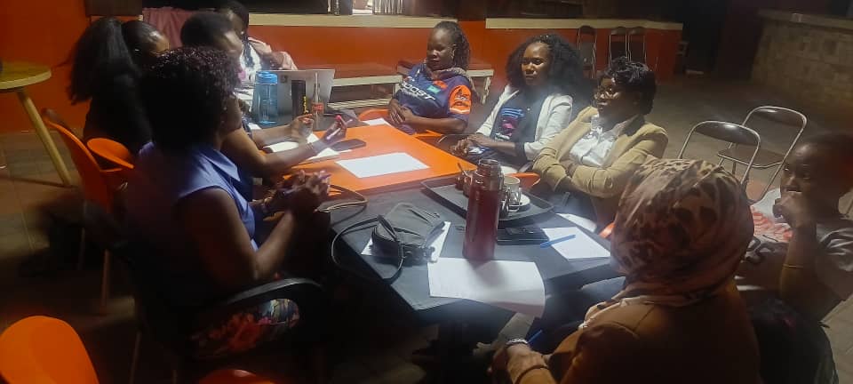WIMU ladies holding a meeting at Carol house on 16th August 2025