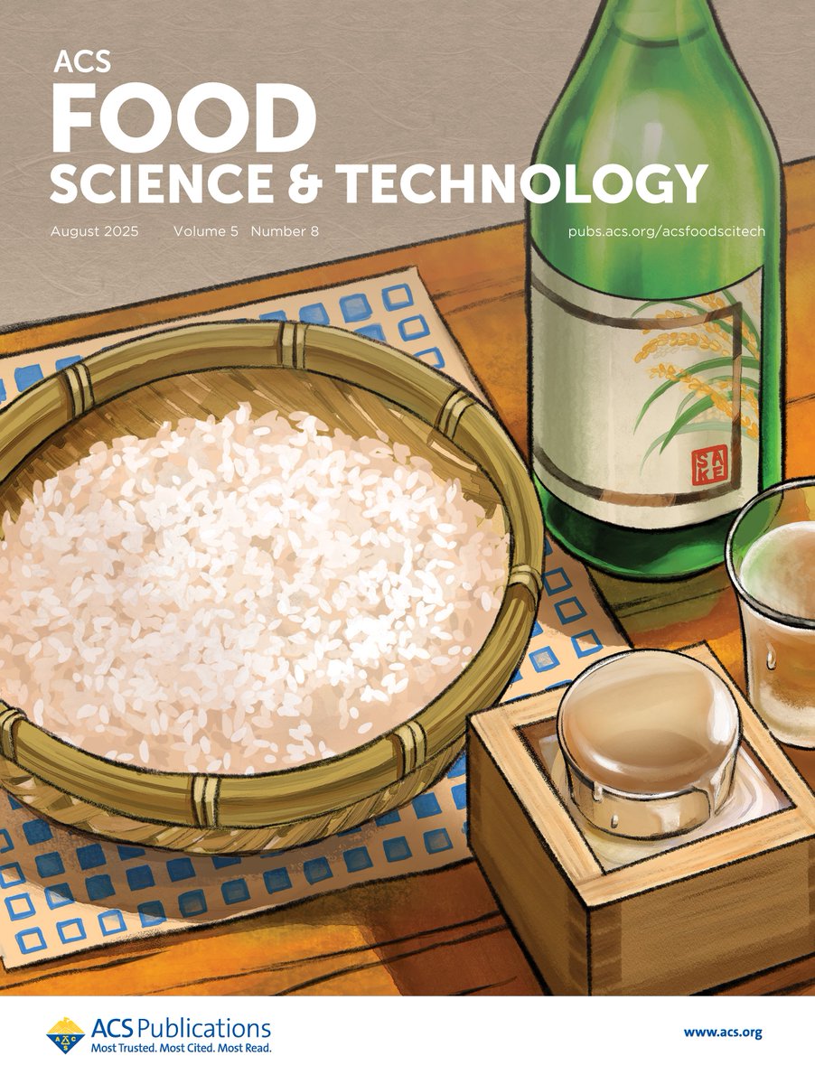 JAgFoodChem's tweet photo. A fluorescent self-assembled #chemosensor array on paper for saccharides and carboxylic acids in fermented rice mash during a #sake brewing process is the subject of this cover artwork for ACS Food Science &amp; Technology. Read the article at https://t.co/MUayFYTI3a @cosorior https://t.co/ZgJjWyx69M