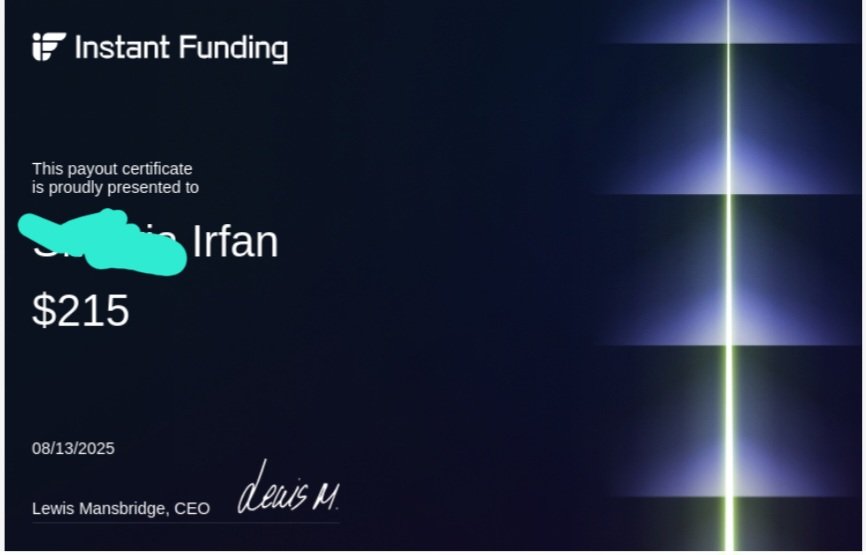 fx_mani's tweet photo. @LewisM_IF @InstantFunding_ thanks for free 5k acc and 1st payout .... 2nd payout is requested 🔥  The best firm https://t.co/Bs7cV6Mtwl