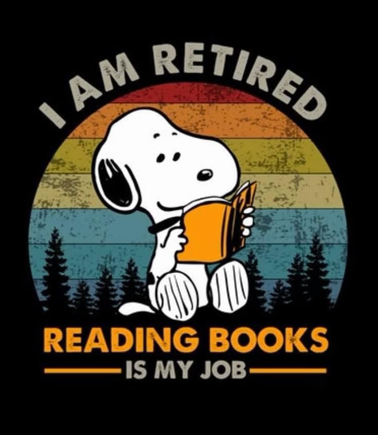 Reading books snoopy