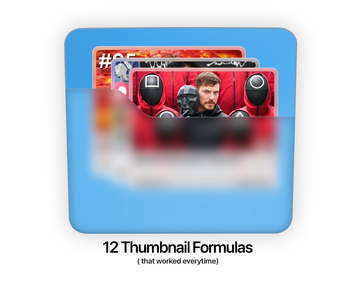 _Sufiyaan's tweet image. Steal this:
📁 12 thumbnail formulas that print CTR
(used on 5k – 1M subs channels)
Real examples. No fluff.
Drop a 🔥 below & I’ll DM you the swipe folder.