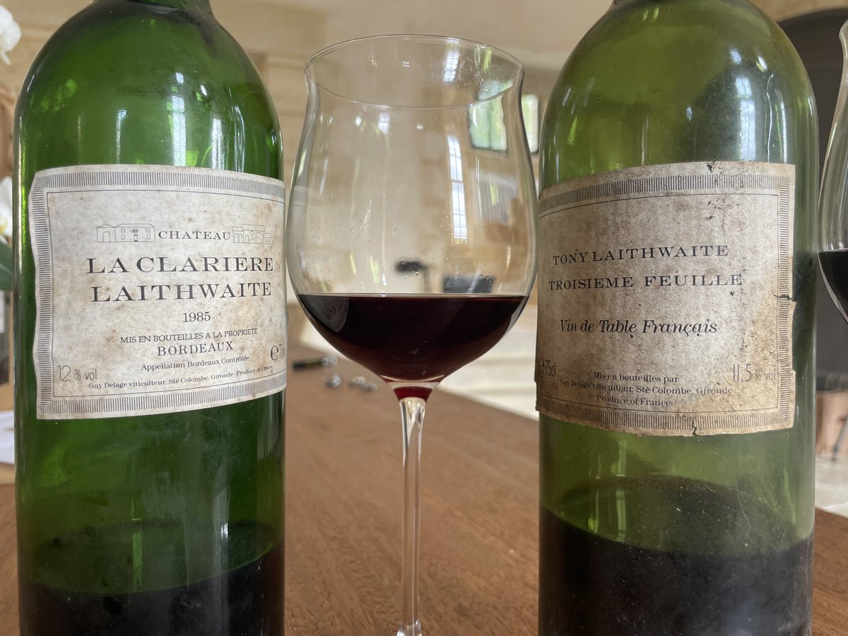 Filming a new upcoming film in Bordeaux for <a href="/sommtv/">SOMM TV ®</a>.  These are the first vintages the <a href="/laithwaites/">Laithwaites</a> made on the right bank - wines are fantastic, especially the 1985, but look at the alcohol content of the 84 &amp; 85!