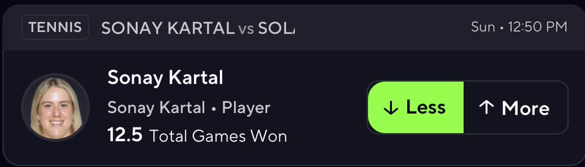 Tennis Potd Mega Nuke ❤️🤫

I cash on every sport it don’t matter 

Like if tailing 83 LIKES ILL DROP THE PAIR🤫

#prizepicks