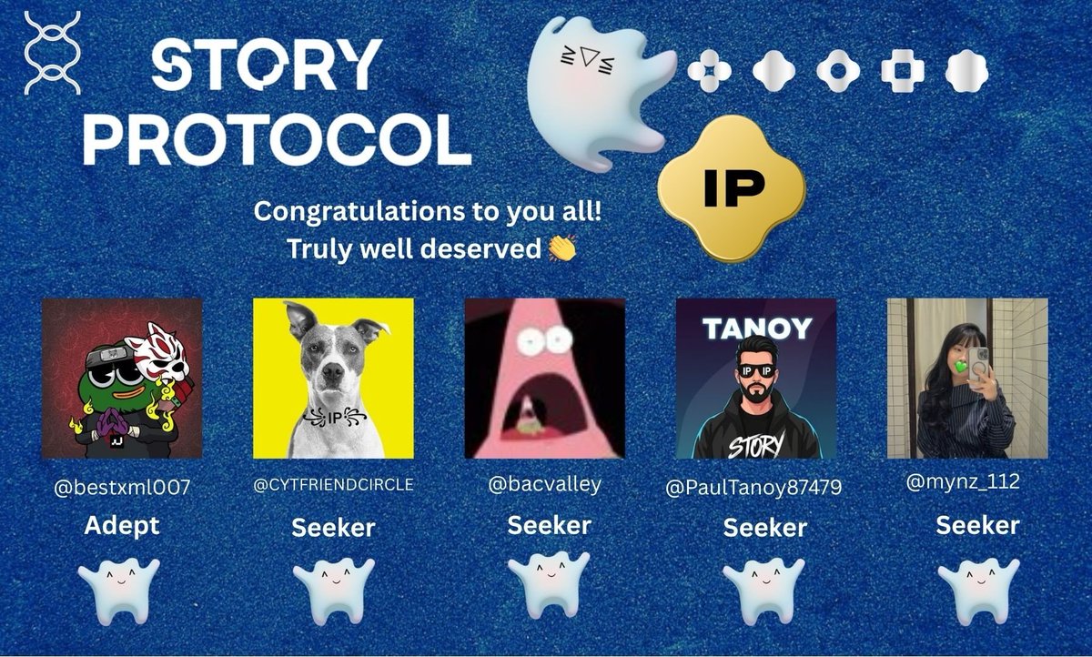 Saurav🇮🇳꧁IP꧂ (Ø,G) (@raunak732409) on Twitter photo Big congratulations to our legends stepping up as Seekers & Adept! 🎉
Your energy and passion for <a href="/StoryProtocol/">Story</a> make the community stronger every single day 🚀
🌟 New Seekers:
<a href="/CYTFRIENDCIRCLE/">TT ꧁IP꧂</a>
<a href="/bacvalley/">baconvalley.ip (Ø,G)</a>
<a href="/PaulTanoy87479/">Tanoy.ip</a>
<a href="/mynz_112/">Mynz💚.ip</a>
🌟 New Adept:
<a href="/bestxml007/">bestxml.ip (Ø,G)</a>
Let’s keep building Big congratulations to our legends stepping up as Seekers & Adept! 🎉
Your energy and passion for <a href="/StoryProtocol/">Story</a> make the community stronger every single day 🚀
🌟 New Seekers:
<a href="/CYTFRIENDCIRCLE/">TT ꧁IP꧂</a>
<a href="/bacvalley/">baconvalley.ip (Ø,G)</a>
<a href="/PaulTanoy87479/">Tanoy.ip</a>
<a href="/mynz_112/">Mynz💚.ip</a>
🌟 New Adept:
<a href="/bestxml007/">bestxml.ip (Ø,G)</a>
Let’s keep building