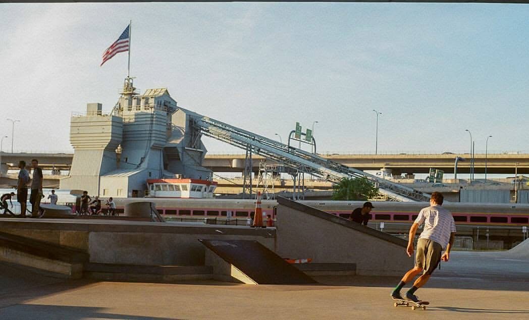 In Cambridge ma there’s a cool skate park near a concrete plant