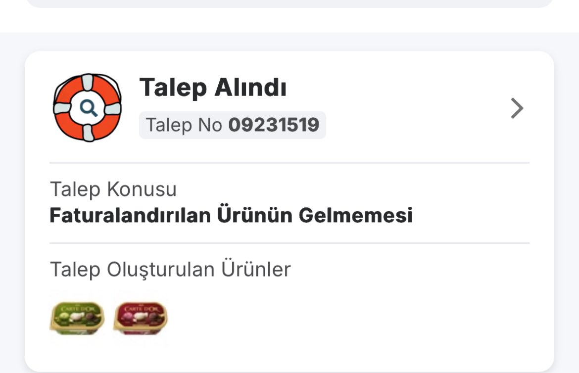 Migros hemen teslimden sipariş verdim eksik ürün gönderildi muhatap bulamıyorum ücret iadesi için aranacaksın yazıyor halen arayan yok mağazaya gideceksem sanal market neden var yazıklar olsun <a href="/MSanalMarket/">Migros Sanal Market</a> <a href="/Migros_Turkiye/">Migros Türkiye</a> <a href="/migros/">Migros</a> <a href="/yemek_migros/">Migros Yemek</a>