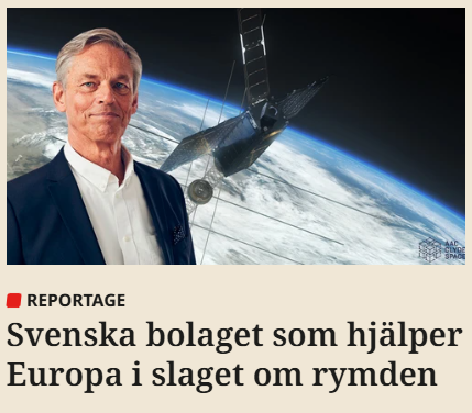 AACClydeSpace's tweet photo. Swedish business news outlet @efntv has a feature on AAC Clyde Space. Highlights:
✔️ Strengthening Europe’s space capacity
✔️ Proven, cost-effective satellite technology
✔️ Value across defence, security and civil sectors
#spaceisawesome #satellites #maritimeintelligence #defence https://t.co/U24rvyEdRQ