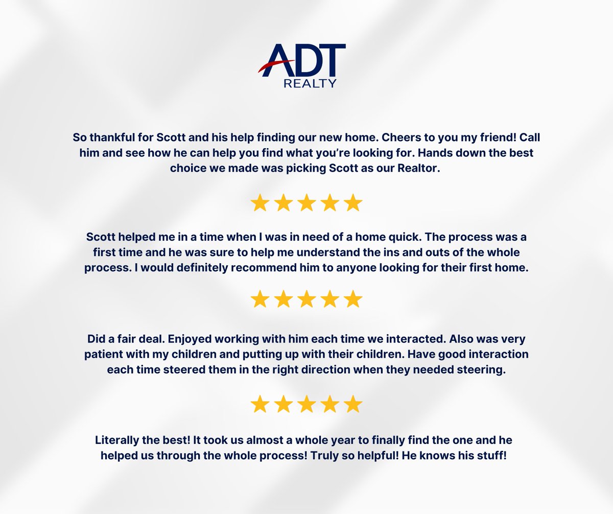 ADTRealty2020's tweet image. &quot;Emotional intelligence is your competitive edge.&quot; Discover how Scott turns insight into solutions for every client. 🙌

#RealEstateExpert #TrustedGuide #HomeBuyingMadeEasy #ClientFirst #DreamHomeJourney #ADTRealty #HouseHunting #RealEstateSolutions #StressFreeBuying