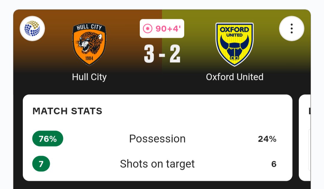 robthemascot's tweet photo. #HCAFC scoring 3 goals and having 76% possession? I never thought I'd see the day!! #UTT https://t.co/CmPJAHAy3p