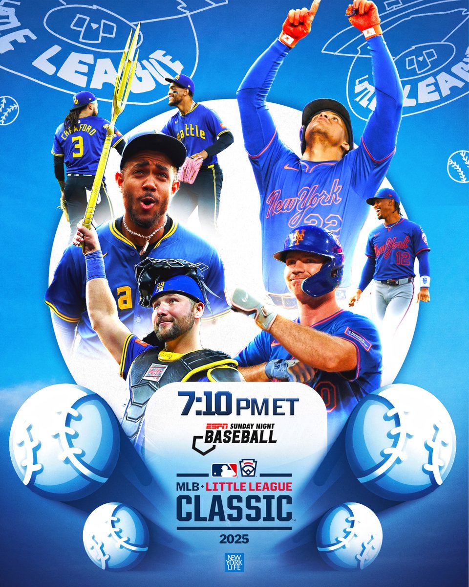MLB (@mlb) on Twitter photo Live from Williamsport, it’s the Little League Classic!
Catch the <a href="/Mets/">New York Mets</a> and the <a href="/Mariners/">Seattle Mariners</a> tonight on @ESPN for #SundayNightBaseball.
(MLB x <a href="/NewYorkLife/">New York Life</a>) Live from Williamsport, it’s the Little League Classic!
Catch the <a href="/Mets/">New York Mets</a> and the <a href="/Mariners/">Seattle Mariners</a> tonight on @ESPN for #SundayNightBaseball.
(MLB x <a href="/NewYorkLife/">New York Life</a>)