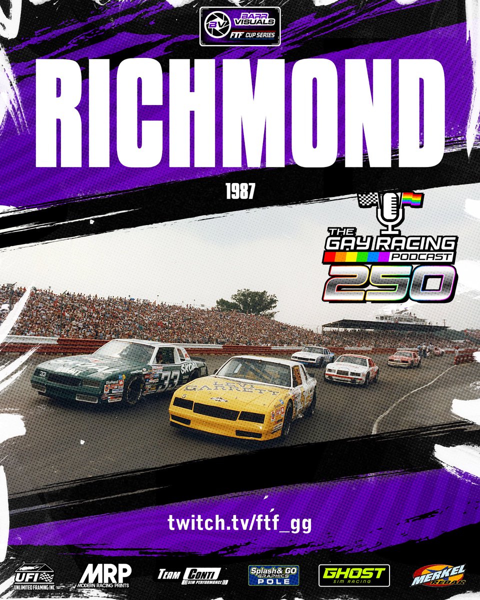 The Chase-Offs will be nearly set tonight!

Tune into the <a href="/GayRacingPod/">The Gay Racing Podcast</a> 250 at Richmond Raceway at 8:20 pm ET

The 22nd race of the 2025 <a href="/BarrVisuals/">Daylon Barr</a> FTF Cup Series season!

Twitch.tv/ftf_gg
