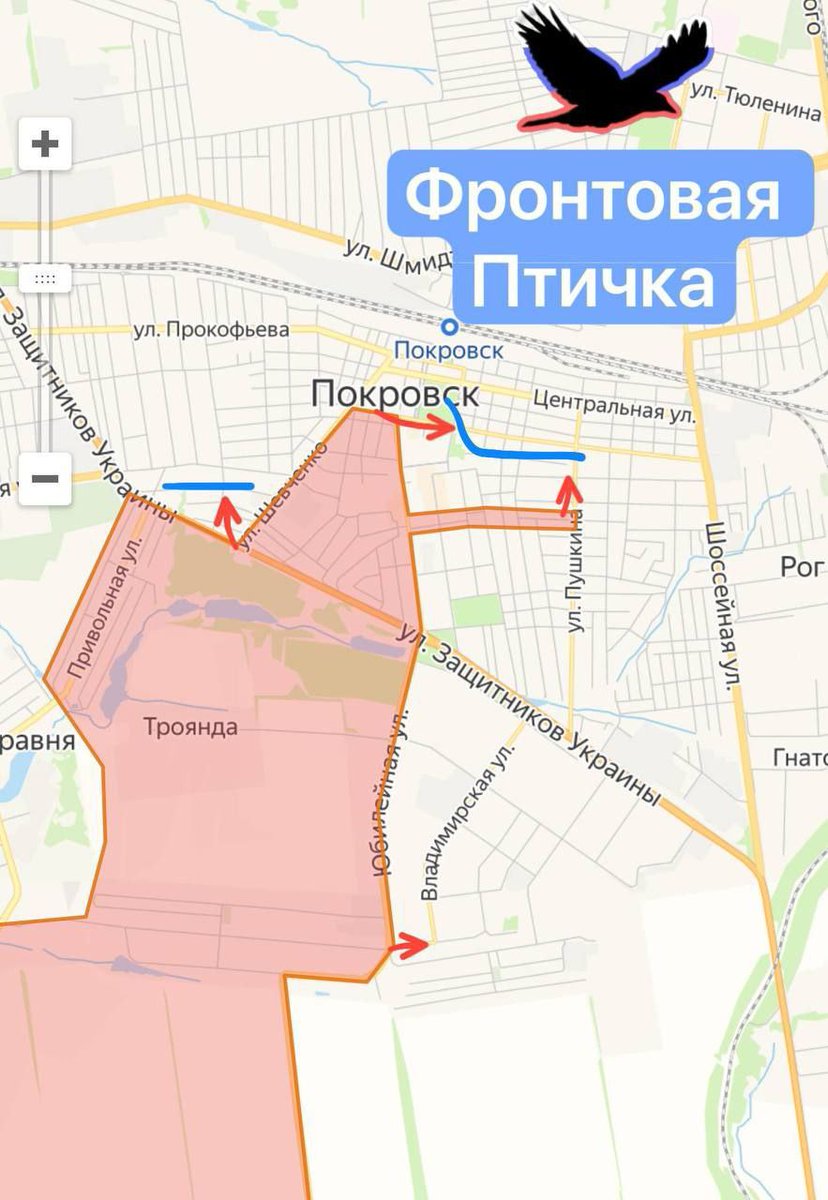 Can anyone guess what's been going on in Pokrovsk while the leaders of the Coalition of the Flaccid were busy throwing a temper tantrum at the Alaska meeting?

Yeah, the RUAF are advancing in Pokrovsk.

<a href="/Slavyangrad/">Slavyangrad</a>