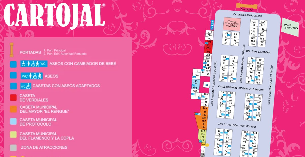 🗺️ Conoce aquí la ubicación de todas las casetas del Real de Cortijo de Torres  en #FeriaMLG 

🍲Comida, ambiente, actividades y como llegar

🥂 <a href="/cartojaloficial/">Cartojal</a> te muestra la ubicación de las casetas

📲 cope-feria25.netlify.app/mapa-interacti…