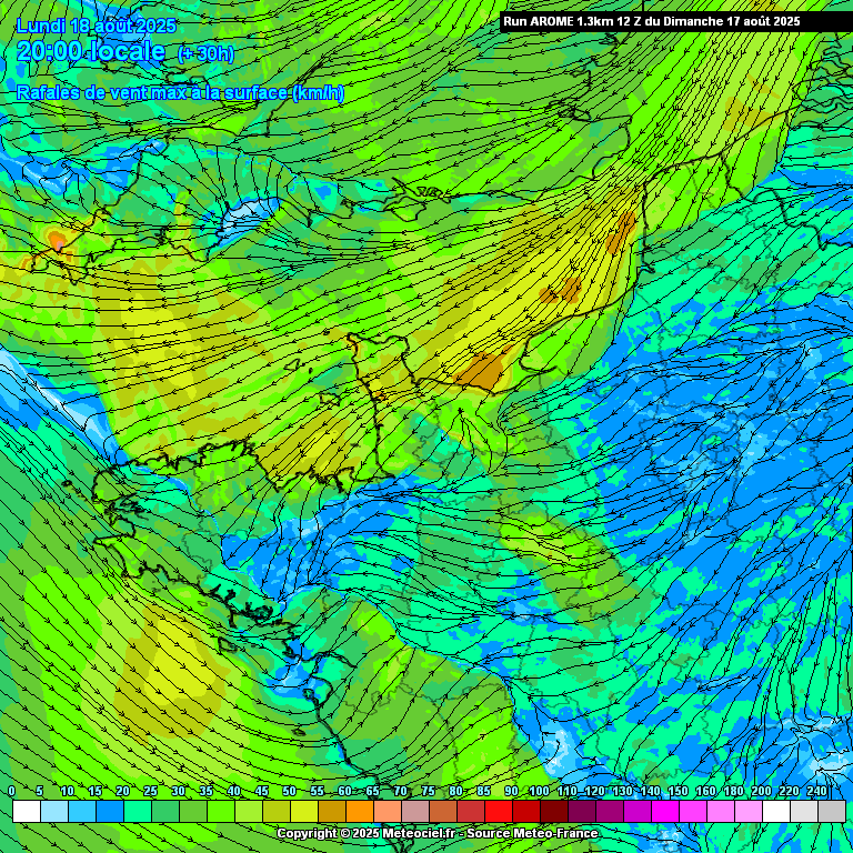 Lundi 18 août : persistance d'un temps chaud et sec 

🌤 Le soleil va encore briller ce début de semaine avec un ciel parsemé d'un léger voile nuageux, ne gâchant pas la sensation de beau temps. Notez un peu plus de passages nuageux entre le Petit Caux et la Bresle, notamment le
