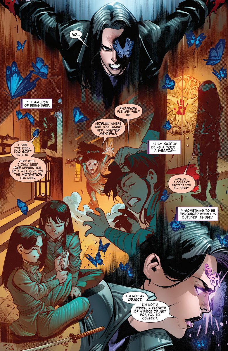 As a Psylocke stan, I’ve been so full to the point of gluttony.

Wong &amp; MacKay are doing so well with the different aspects of Kwannon. 

Kwannon, the hand of violence, Psylocke #1 - #10 
Psylocke, the professional, X-Men #5 &amp; #13. 

FTA ate that ONE thing.