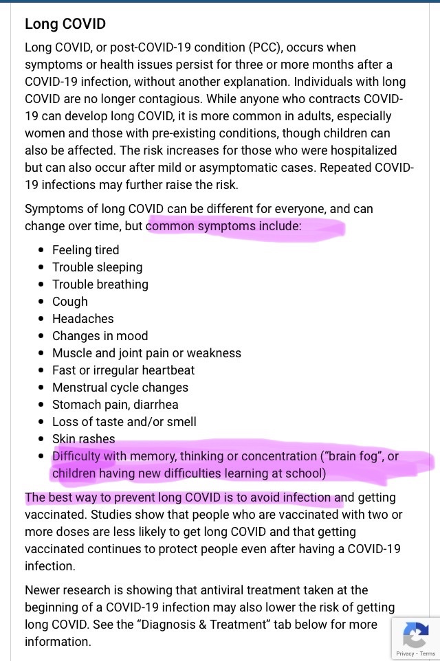 MamaToronto's tweet photo. @Ninawildflower Gen pub understanding =low

If a #LongCovid PSA campaign of public health website #ReadTheFinePrint info up for yrs now were coupled w/ public health ed on #Airborne 🤢 spread/protection maybe we could make some strides as communally breathing humans
🧵
https://t.co/QpCanZKegH https://t.co/kz6jEA6jd5