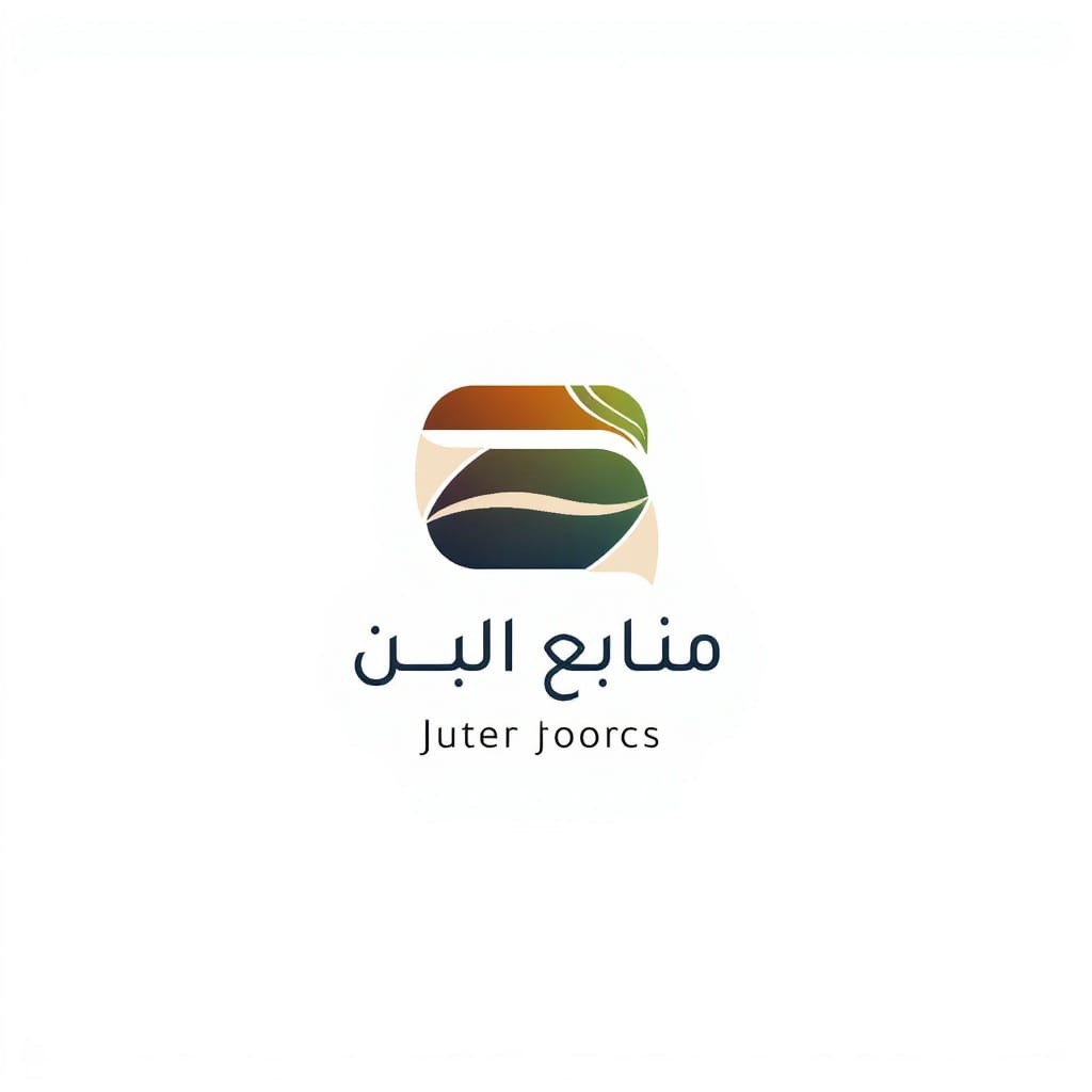 شعار *منابع البن* ☕  
حبّة بن بخطوط ناعمة ترمز للأصالة والجودة 🌱  
والسهمين المدمجين يوضحون حركة الاستيراد والتصدير 🔁  
تصميم بسيط وذكي يجمع بين التجارة والطبيعة ✅ 
وش رأيكم يا مبدعين؟!