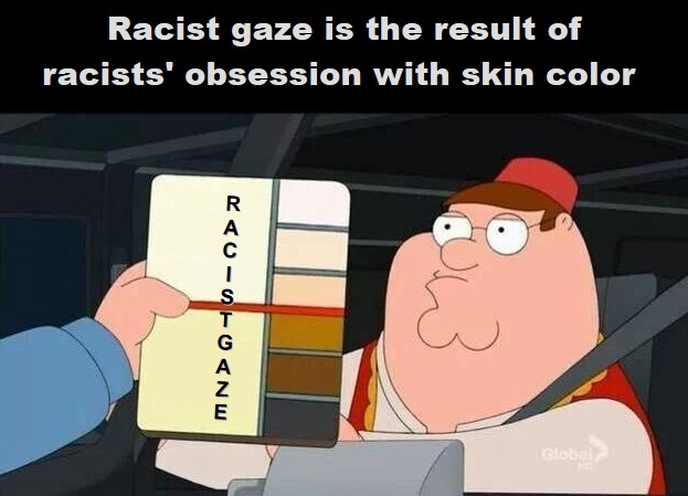 Détruire le racist gaze, ce "mauvais œil" issu, entre-autres, de l'obsession des racistes pour la couleur de peau et souvent transmis à leurs victimes contraintes dès lors à le déconstruire en elles pour ne pas en être "possédées". 
#racecraft #sorcellerie #racist_gaze