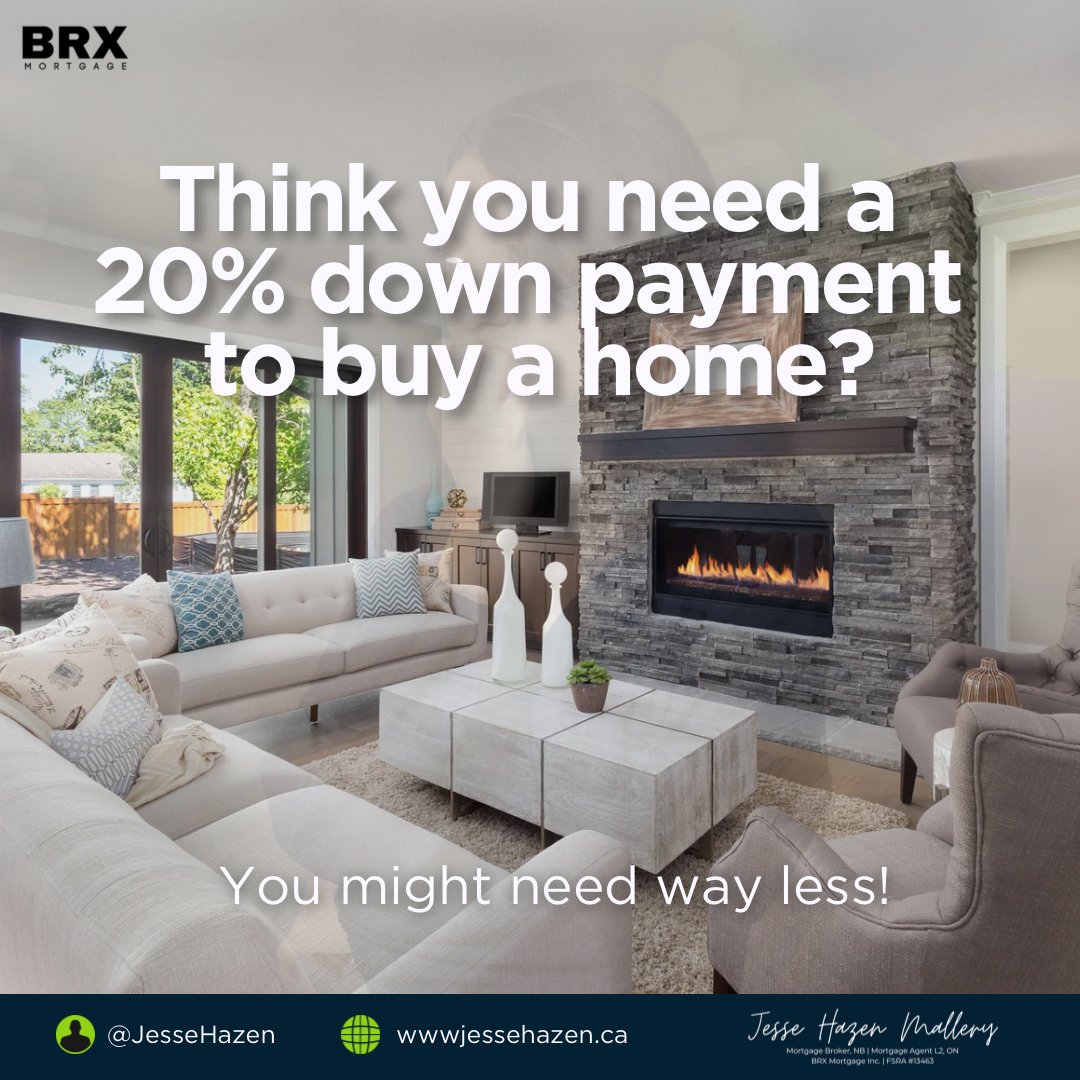 Most first-time buyers believe they need 20 percent down to purchase a home, but in Canada, you can qualify with as little as 5 percent for many properties. The right mortgage strategy can get you in the market sooner. #brxmortgage #mortgagebroker