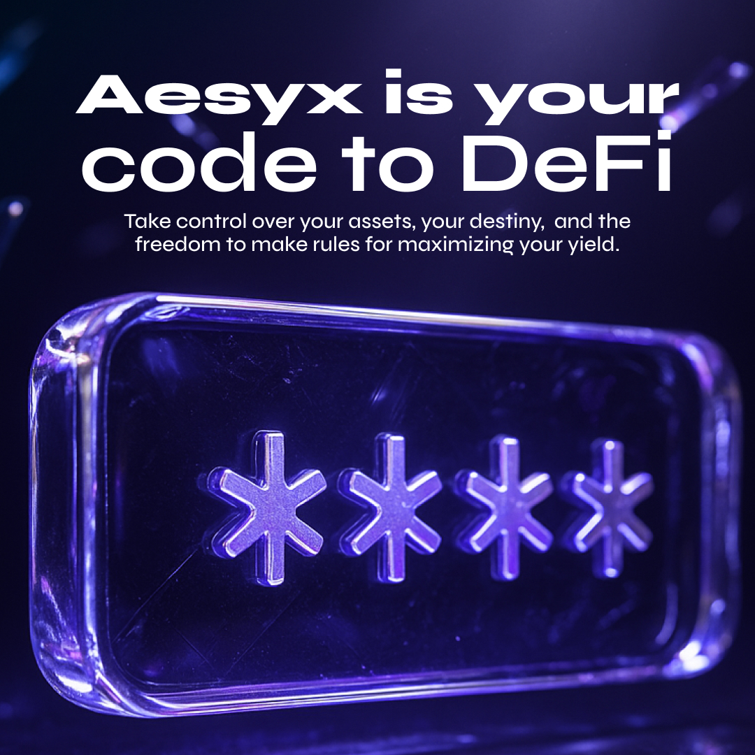 Aesyx is your DeFi cheat code.

Control your collateral, set rates, borrow &amp; repay on your terms. Turn volatility into opportunity.

The tools are in your hands; put them to work.

Mint $AXD on Aesyx today. 🔺