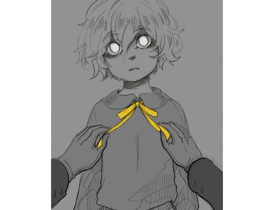 dailyhcbot's tweet photo. "We are born colorless" he said, tying it around my collar. "It's the people we meet who give us color." https://t.co/nYGbMvGjQ7