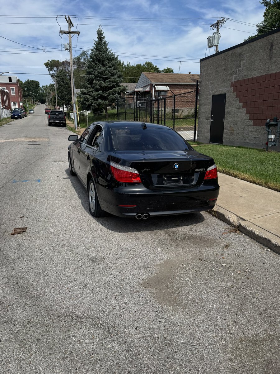 53D's tweet image. Stolen car broken windows hasn’t moved in a year. 110 fillmore @stlcsb  reported on line several times nothing being done, thanks