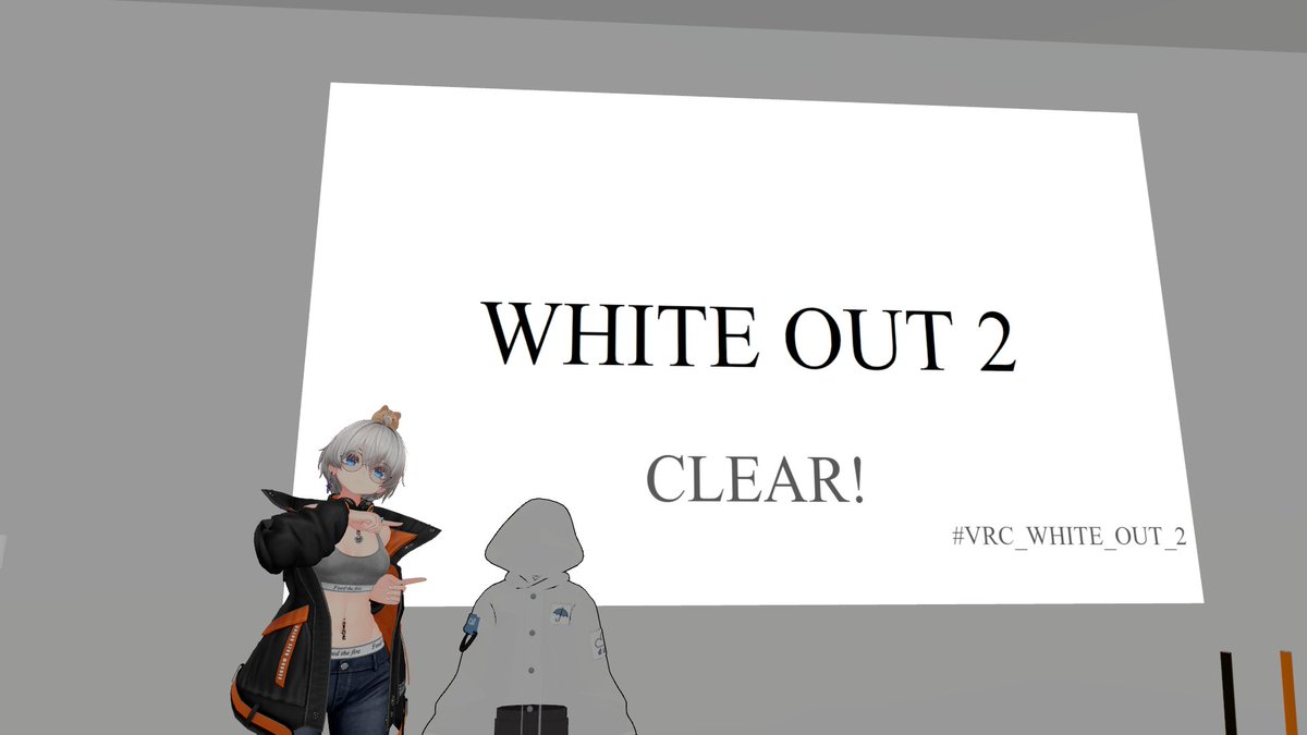 kazuki____DLC's tweet photo. CLEAR!(まで導いてもらった)
#VRC_WHITE_OUT
#VRC_WHITE_OUT_2 https://t.co/pGnJnzmxfZ