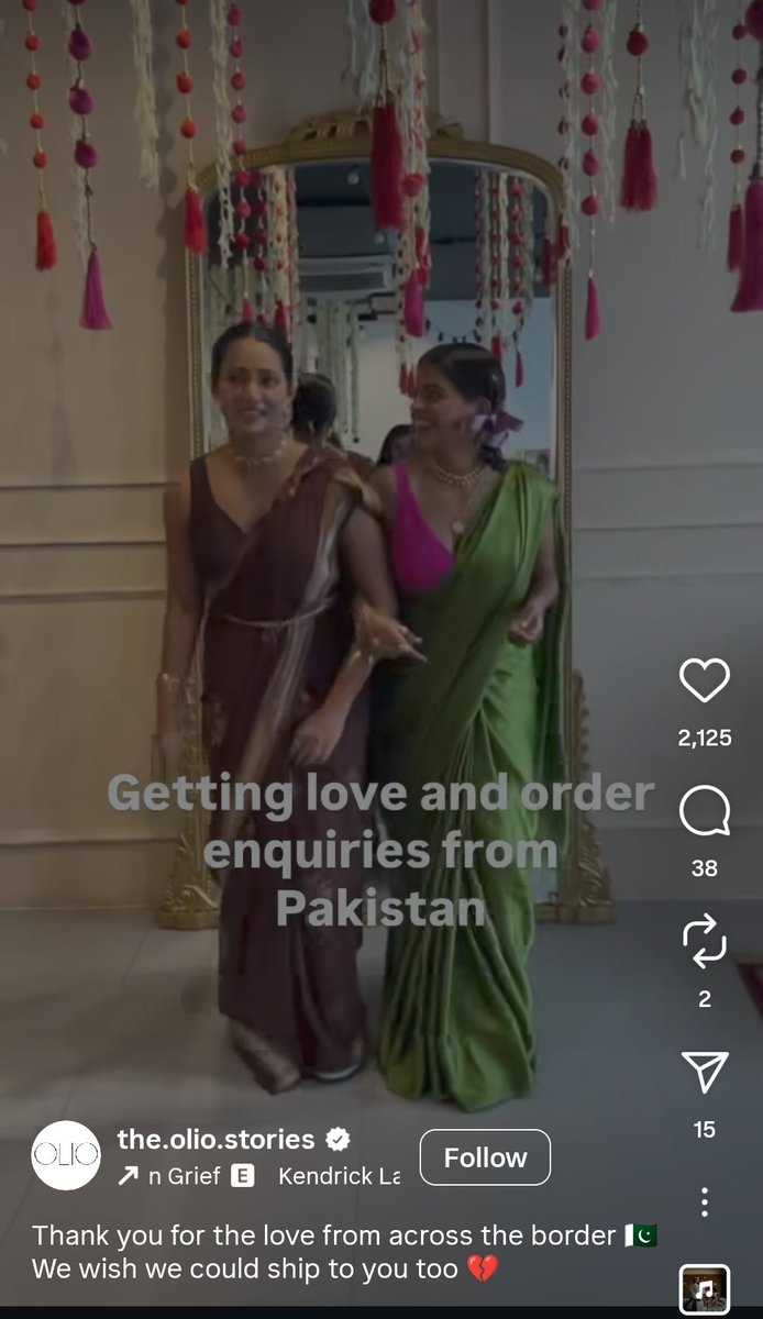 ⚠️dvxx

delhi based jwellery brand Olio Collection run by two girls from haryana (aashna singh &amp; sneha saksena) ships their products to pakistan and openly encourages relations and love for pakistan!!

posted a distorted map of kashmir !

for adrs &amp; ☎️: buymeacoffee.com/mccrebel/olio-…